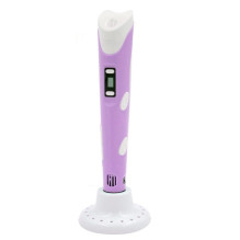 Riff Fantasy 3D printing pen with LCD for kids with 1.75mm ABS / PLA Filament wire / AC Powered Purple