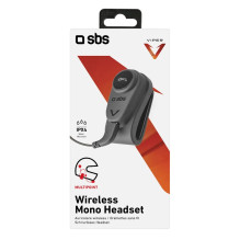 SBS TEEARSETMONOMOTOBTK mono wireless headset for motorcycle helmet Black SBS TEEARSETMONOMOTOBTK mono wireless headset for motorcycle helmet Black