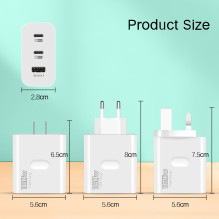 Riff 160W QC5.0 Super Fast charger with USB port / x2 PD USB-C ports Black Riff 160W QC5.0 Super Fast charger with USB port / x2 PD USB-C ports Black