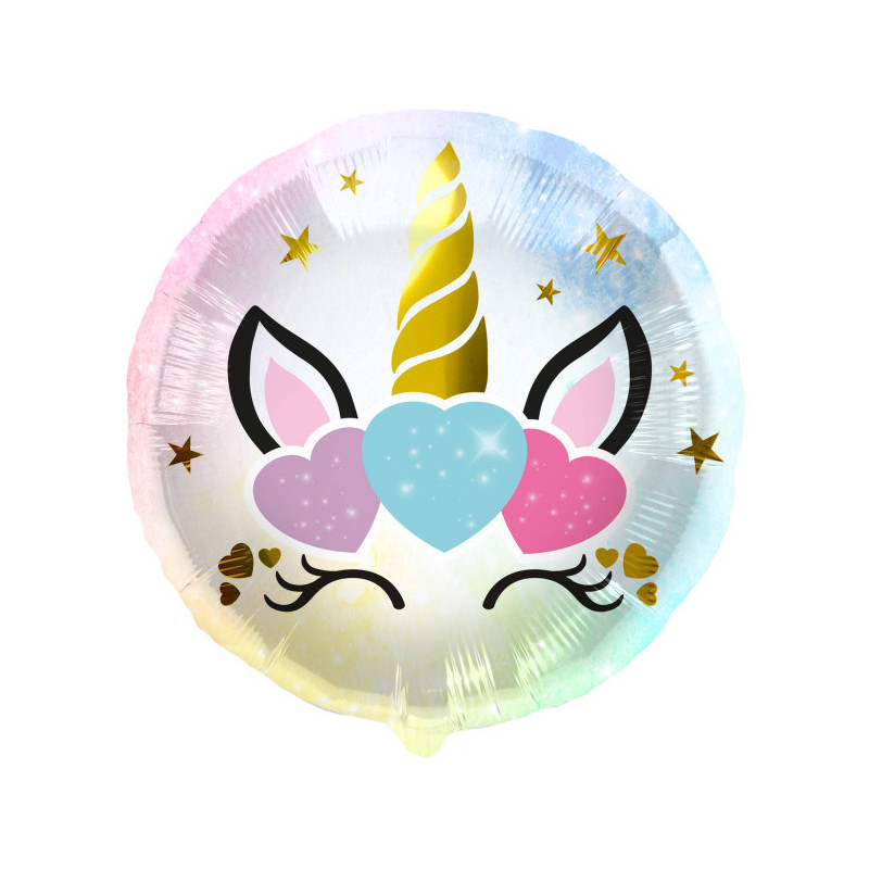 Folat Foil Balloon "Unicorn Hearts" 45cm