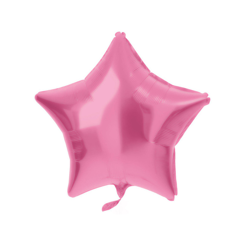 Folat Foil Balloon "Star" 48cm Matte Pink Metallic