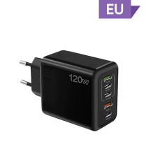 Riff 120W QC3.0 Super Fast charger with x2 USB ports / x3 USB-C Black Riff 120W QC3.0 Super Fast charger with x2 USB ports / x3 USB-C Black