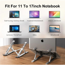 Riff RF-0085 2in1 Metall Portable Notebook (10-17") / Tablet / Phone Perfect adjustable Angle Stand & Cooler Pa Riff RF-0085 2in1 Metall Portable Notebook (10-17") / Tablet / Phone Perfect adjustable Angle Stand & Cooler Pa
