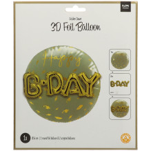 Folat Foil Balloon "3D Golden Dawn" 56cm