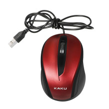 iKAKU KSC-356 3-Button Optical Computer Mouse 1500 DPI USB Red