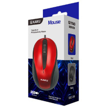 iKAKU KSC-356 3-Button Optical Computer Mouse 1500 DPI USB Red