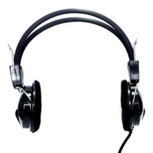 Kubite T-808 Computer Light Headset 30mm drivers 1.8m Cable 2x 3.5mm audio / mic Black