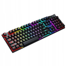 T-Wolf TF200 LED žaidimų klaviatūros ir LED pelės rinkinys su foniniu apšvietimu