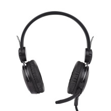 Kubite T-591 Gaming Headset 40mm drivers 1.8m Cable 2x 3.5mm audio / mic + USB Army Green