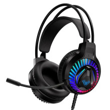 Aula S605 Noise-Off Gaming Headset 50mm drivers 2m Cable 2x 3.5mm audio / mic + USB RGB Led Black Aula S605 Noise-Off Gaming Headset 50mm drivers 2m Cable 2x 3.5mm audio / mic + USB RGB Led Black