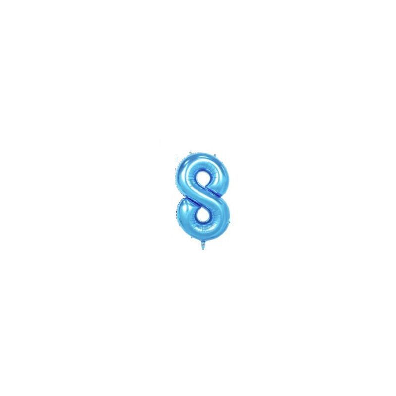 Riff 1m Folio Balloon Number 8 Glossy Blue