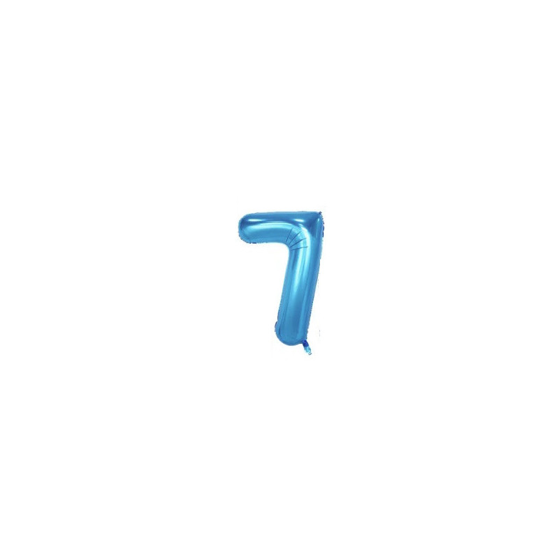 Riff 1m Folio Balloon Number 7 Glossy Blue