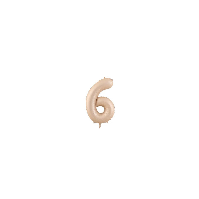 Riff 1m Folio Balloon Number 6 Matte Beige
