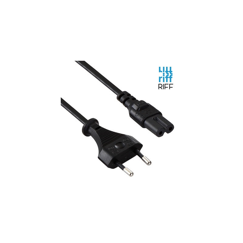 Riff power cable from EU plug to C7 plug 1m