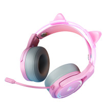 Aula S506 Cat Ears RGB Wired gaming On-Ear headset USB2.0 + Microphone Pink Aula S506 Cat Ears RGB Wired gaming On-Ear headset USB2.0 + Microphone Pink