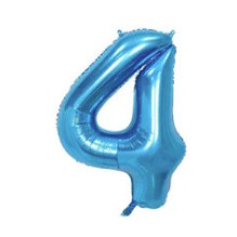 Riff 1m Folio Balloon Number 4 Glossy Blue