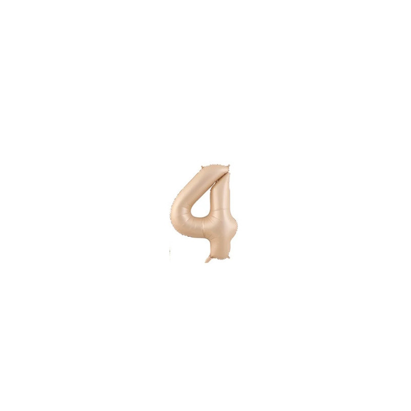 Riff 1m Folio Balloon Number 4 Matte Beige