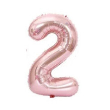 Riff 1m Folio Balloon Number 2 Glossy Pink