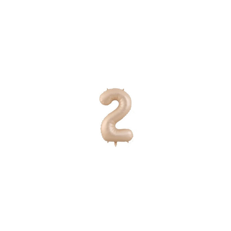 Riff 1m Folio Balloon Number 2 Matte Beige