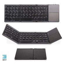 Riff BT-01 Foldable Bluetiooth Keyboard for Windows Android iOs Smarthones & Smart TV with Touchpad Black Riff BT-01 Foldable Bluetiooth Keyboard for Windows Android iOs Smarthones & Smart TV with Touchpad Black