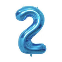 Riff 1m Folio Balloon Number 2 Glossy Blue