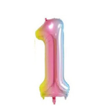 Riff 1m Folio Balloon Number 1 Glossy Colorful