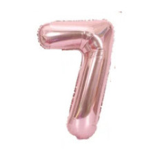 Riff 1m Folio Balloon Number 7 Glossy Pink