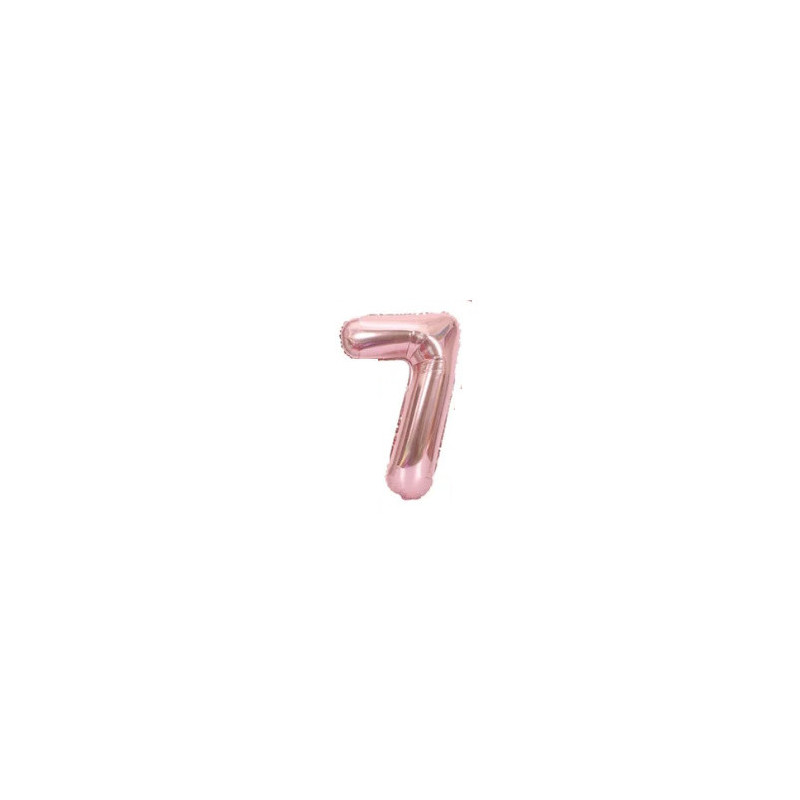 Riff 1m Folio Balloon Number 7 Glossy Pink