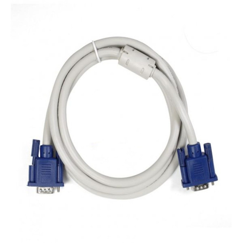Cable monitor-SVGA card (15M-15M) 1.50 m with filter White