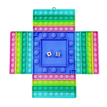 Riff POP IT 2in1 silicone Antistress &amp; board game for 4 players (28,5x28,5cm)