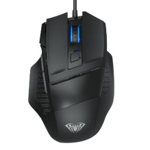 Aula S12 daugiaspalvis laidinis žaidimų optinis pelės apšvietimas / 7 mygtukai / 800-4800 dpi / ergonomiškos formos / ju Aula S12 daugiaspalvis laidinis žaidimų optinis pelės apšvietimas / 7 mygtukai / 800-4800 dpi / ergonomiškos formos / ju