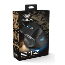Aula S12 Multi-Color backlight Wired Gaming Optical mouse / 7 buttons / 800-4800dpi / with ergonomic shape / Black Aula S12 Multi-Color backlight Wired Gaming Optical mouse / 7 buttons / 800-4800dpi / with ergonomic shape / Black