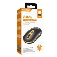 iKaku KSC-871 QIJ 2.4G belaidė kompiuterio pelė, juoda / geltona iKaku KSC-871 QIJ 2.4G belaidė kompiuterio pelė, juoda / geltona