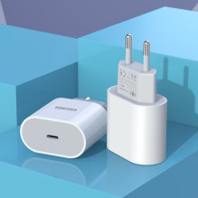 iKaku KSC-541 ZHUODO PD25W greito įkroviklio adapteris su C tipo jungtimi, baltas