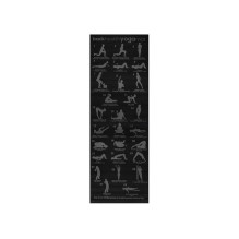 Riff PVC Fitness / yoga mat with exercise plan 173x61cm Black Riff PVC Fitness / yoga mat with exercise plan 173x61cm Black