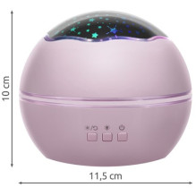 Riff RF1044 2in1 Bedside colorful lamp with a projector (+ 2 projector overlays) Pink Riff RF1044 2in1 Bedside colorful lamp with a projector (+ 2 projector overlays) Pink