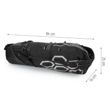 Wozy 9BK Large Space Bicycle Travel Bag under the saddle with bottle Fix holder 12L Black Wozy 9BK Large Space Bicycle Travel Bag under the saddle with bottle Fix holder 12L Black