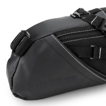 Wozy 9BK Large Space Bicycle Travel Bag under the saddle with bottle Fix holder 12L Black Wozy 9BK Large Space Bicycle Travel Bag under the saddle with bottle Fix holder 12L Black