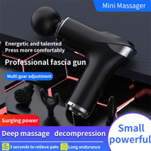 Riff HB-009 Mini Portable Fascial Muscle Massage Gun with 5-level variable vibration + 4 nozzles Riff HB-009 Mini Portable Fascial Muscle Massage Gun with 5-level variable vibration + 4 nozzles