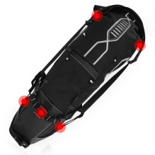 Wozy 9BK Large Space Bicycle Travel Bag under the saddle with bottle Fix holder 12L Black Wozy 9BK Large Space Bicycle Travel Bag under the saddle with bottle Fix holder 12L Black