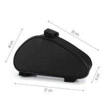 Wozy 11BK Double Fix Waterproof Bicycle Front Frame Bottom possitioned Bag 1.5L Black Wozy 11BK Double Fix Waterproof Bicycle Front Frame Bottom possitioned Bag 1.5L Black