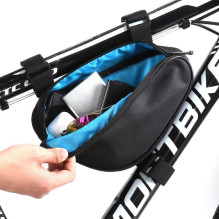 Wozy 11BK Double Fix Waterproof Bicycle Front Frame Bottom possitioned Bag 1.5L Black Wozy 11BK Double Fix Waterproof Bicycle Front Frame Bottom possitioned Bag 1.5L Black
