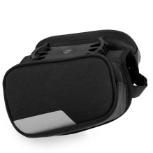 Wozy 14BK 3-Part Waterproof Bicycle Front Frame Top Bag with Phone 6.5'' max Holder 1.5L Black Wozy 14BK 3-Part Waterproof Bicycle Front Frame Top Bag with Phone 6.5'' max Holder 1.5L Black