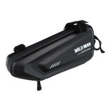 WildMan E4 Triangle Hard Shell Waterproof Bike Frame Fix Bag 1.5L (19.5*6*12.5cm) Black