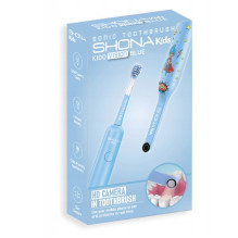 Shona Kids Vision IPX7 Sonic toothbrush 3 power modes / x2 brush heads / Wi-Fi camera Blue Shona Kids Vision IPX7 Sonic toothbrush 3 power modes / x2 brush heads / Wi-Fi camera Blue