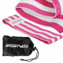 SportVida Fitness &amp; Crossfit Hip Band Rubber for buttock &amp; lower muscle 32*7,6cm Pink