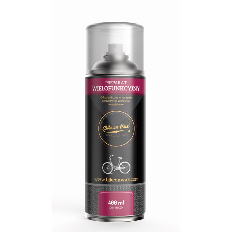 BikeOnWax Repel Water repellent - repels water / removes rust / washes / lubricates and protects 400ml Aerosol