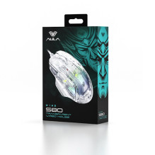 Aula S80 Multi-Color backlight Wired Gaming Optical mouse with TRANSPARENT body Aula S80 Multi-Color backlight Wired Gaming Optical mouse with TRANSPARENT body