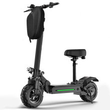 Wozy 1S4LBK Hard Shell Waterproof electric &amp; standart scooter / bicycle handlebar zipper bag 4L Black