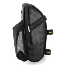 Wozy 20BK Super Compact &amp; Smacious Bicycle Bag under the saddle with Bottle holder 1.5L Black